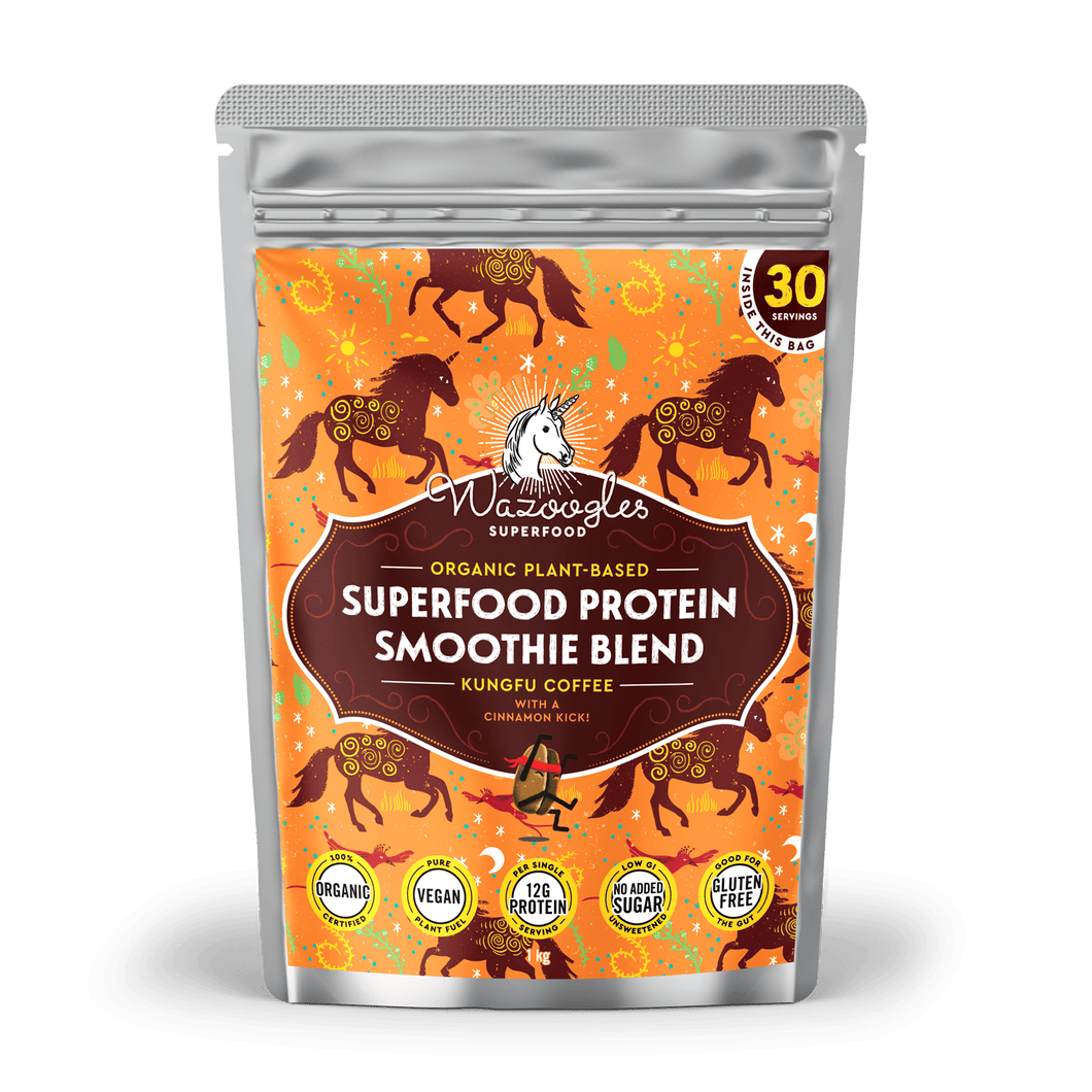 Wazoogles Superfood Protein Blend - Kungfu Coffee with a Cinnamon Kick