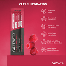Load image into Gallery viewer, SaltWTR Daily Electrolytes - Raspberry Salt | Sports Recovery
