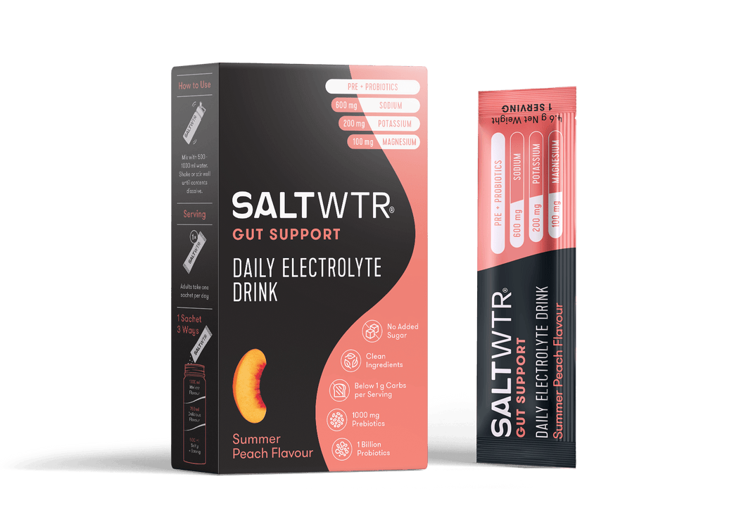 SaltWTR Daily Electrolytes - Summer Peach | Gut Support