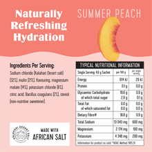 Load image into Gallery viewer, SaltWTR Daily Electrolytes - Summer Peach | Gut Support
