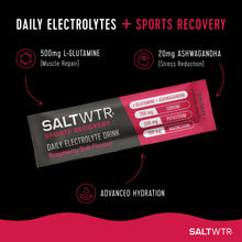 Load image into Gallery viewer, SaltWTR Daily Electrolytes - Raspberry Salt | Sports Recovery
