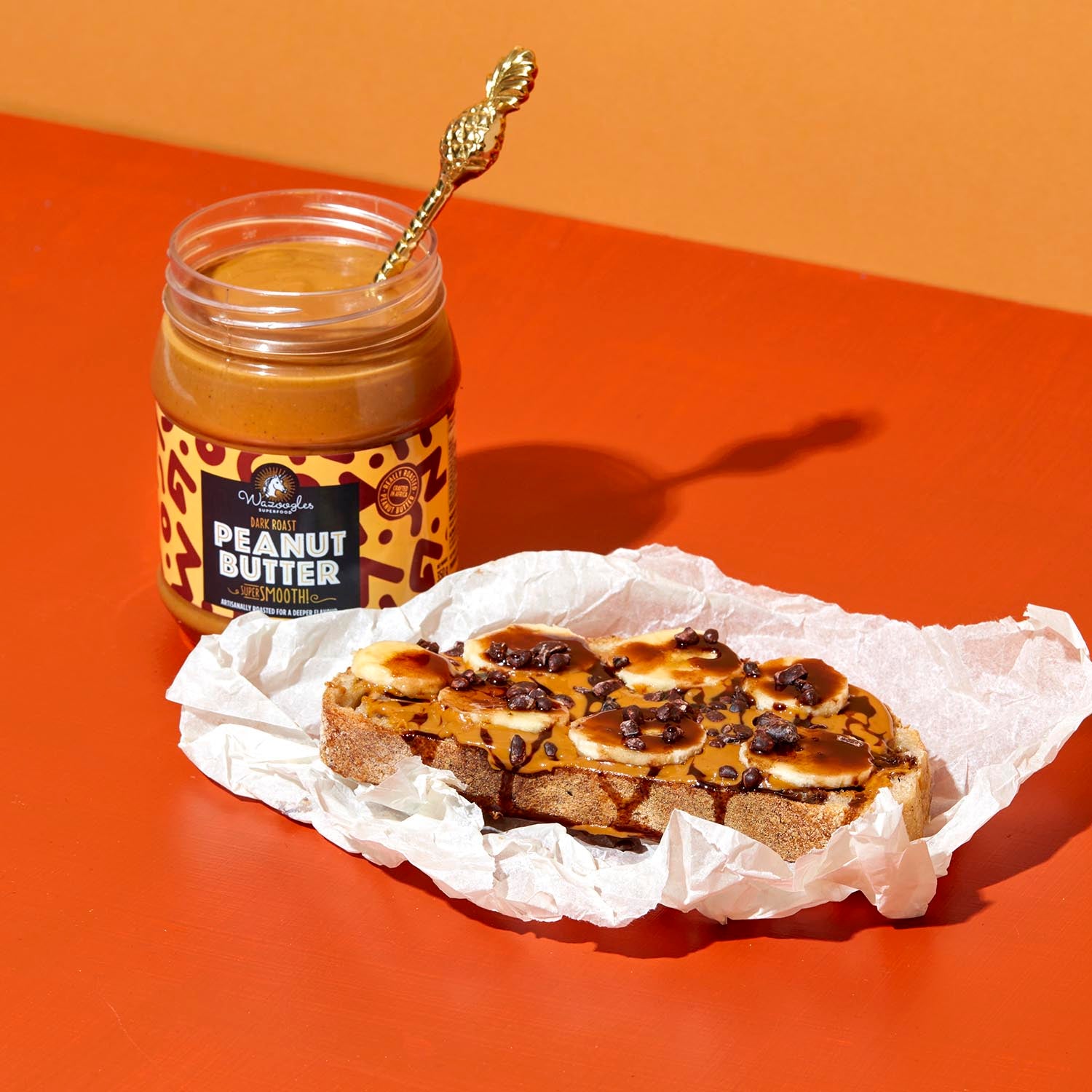 Peanut Butter, Dark Roast, Super Smooth, 400g Wazoogles Superfood