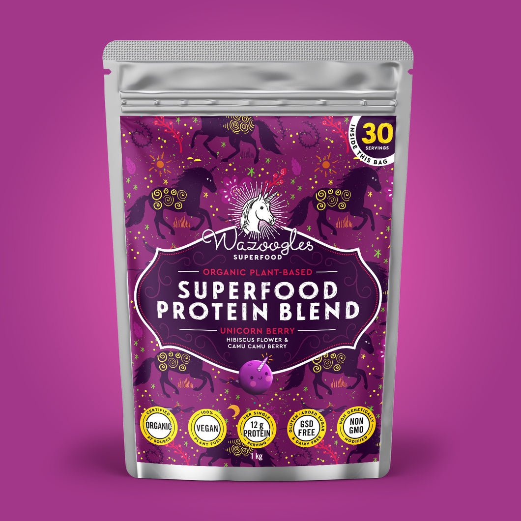 Wazoogles Superfood Protein Blend - Unicorn Berry